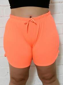 Plus Size Shorts - 彩色 - 查看 8