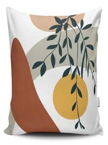 Kit 4 Capas de Almofadas Decorativas Estampadas 45 cm x 45 cm - Marrom - Visão 2