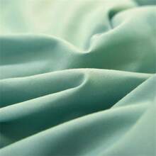 2pcs Solid Color Skin-Friendly Pillowcases With Lace Border - Green - View 3