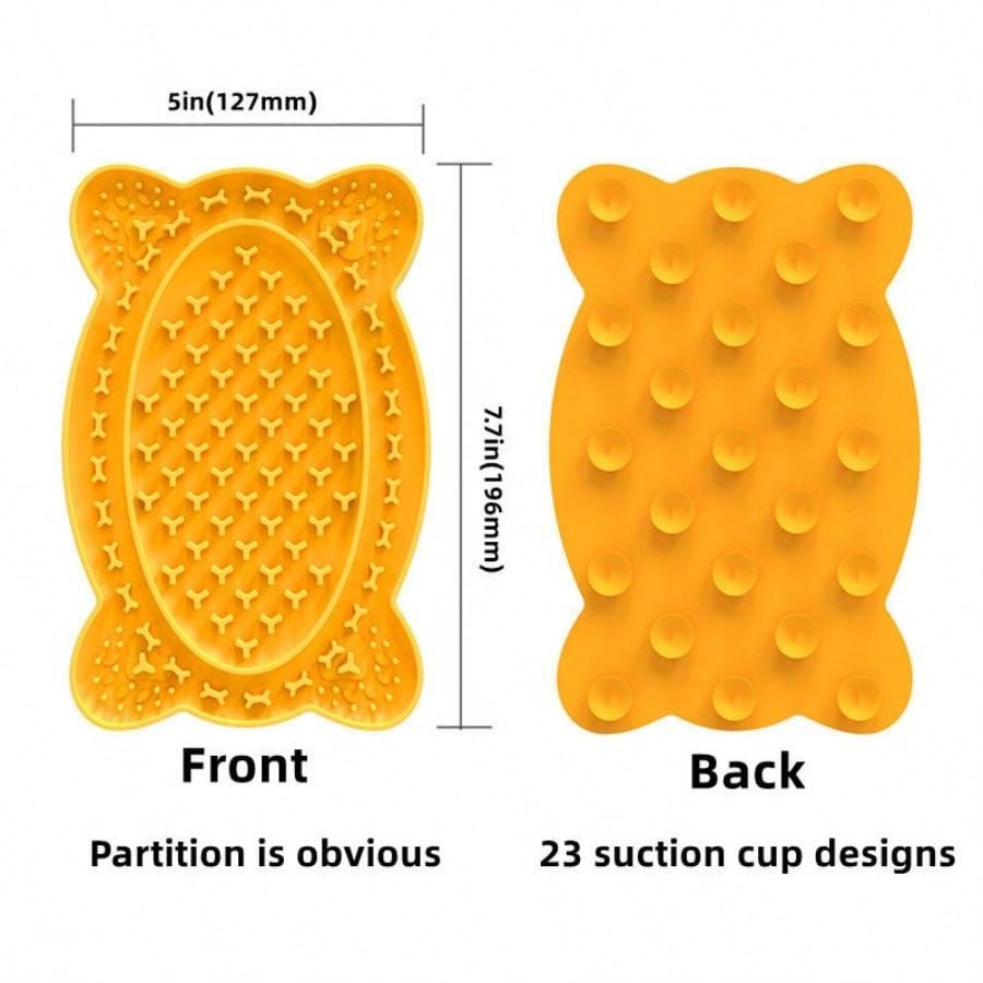 1PC Lick Mat For Dogs, Silicone Dog Lick Mat As Dog & Cat Slow Feeder