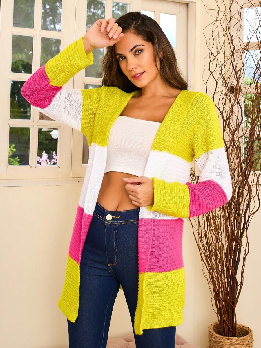 Women Cardigans - 黃色 - 查看 1