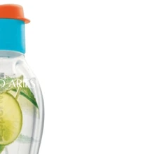 Botella Para Agua Eco Twist Capacidad 1L Tupperware - Azul naranja transparente - Ver 5