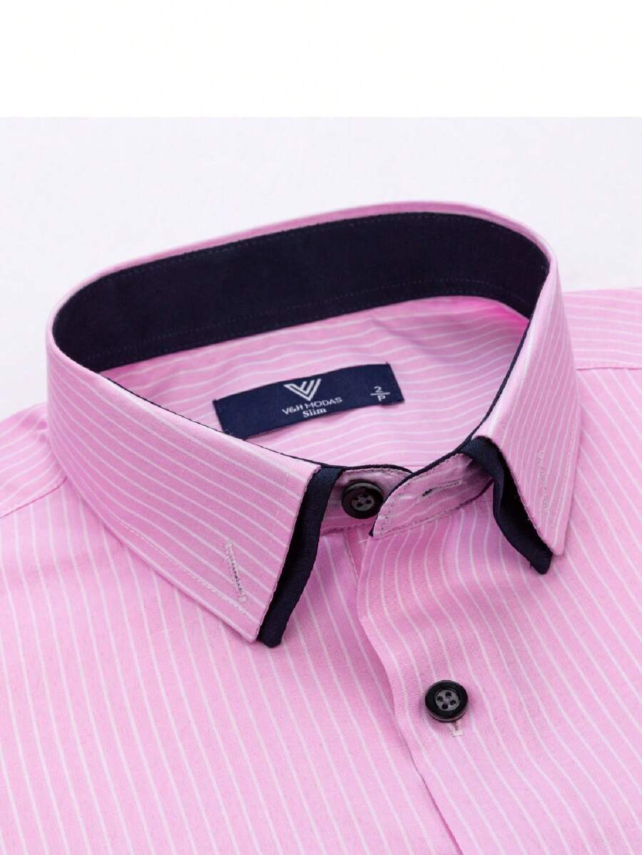 Men Shirts - Pink - View 1