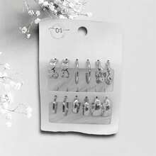 Earring Sets - Bạc - Xem 6