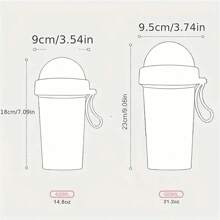 420ml/21.2oz 600ml DKP Double-Drinking Water Bottle - 14.8oz Creative Cup With Straws For Adults - Ideal For Outdoor Activities, Cycling, Camping, Hiking, Travel, Office, Gym, And School - Leak-Proof