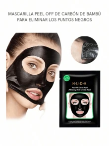 Mascarilla de barro de carbón de bambú para limpiar los poros 10pcs/caja - Negro - Ver 3