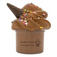 70ML Scented Butter Slime,Stretchy And Non-Sticky,Ice Cream Cones Accessories,Birthday, Holiday, Easter Day Party Gifts,DIY Stress Relief Toys,Slime,Slime Kit,Butter Slime