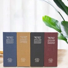 Miniature Password-Protected In Book Design, Lockable Coin Bank For Kids' Storage And Saving - Blue - View 4