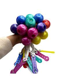 1pc 3cm Fun Skill Toy Pro-Clackers Ball, Clack Ball, Clack Ball, Shake & Hit Ball, Random Delivery - Multicolor - View 2
