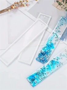 DIY 创意长书签环氧树脂硅胶模具，易于脱模 - 白色 - 查看 4