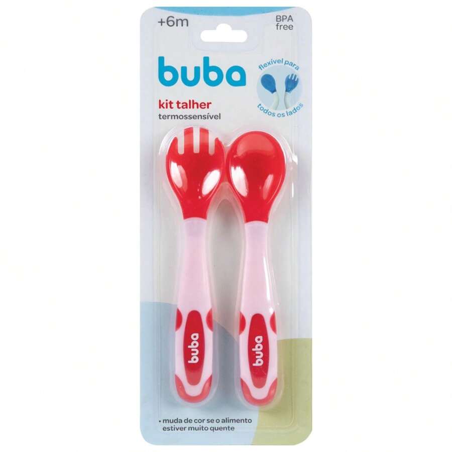 Buba Baby Feeding Tools - Màu Hồng Tươi - Xem 1