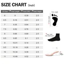 Women Clear Heels Low Heel Sandals Transparent Zebra Rhinestones Block Heeled Shoes - 無色 - 查看 6