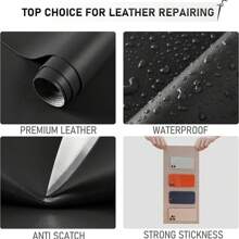 1pc Self Adhesive Leather For Sofa Repair Patch Furniture Table Chair Sticker