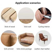 1pc Self Adhesive Leather For Sofa Repair Patch Furniture Table Chair Sticker
