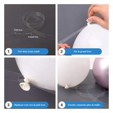 103入組藍橙色乳膠氣球套裝,太空主題派對,生日派對,假日家居,畢業氣氛,背景裝飾,派對裝飾用品 - 寶藍色 - 查看 6