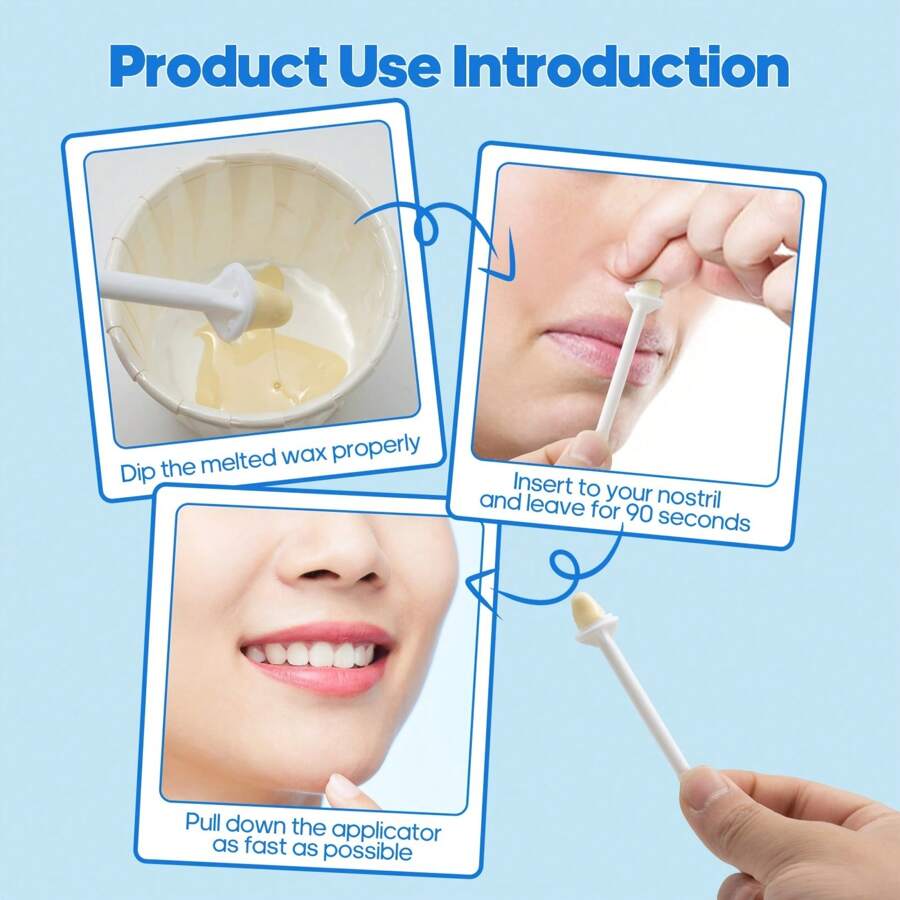 Nose Wax Sticks Applicators Nasal Hair Removal Nostril Nasal Cleaning