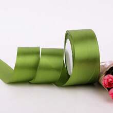 1 Roll 4cm Satin Ribbon, 22 Meters, Diy Handmade Rose Flower Material, Cake Box Packaging Ribbon, Flower Bouquet Wrapping, Gift Packaging Ribbon, - Width About 4cm - View 12