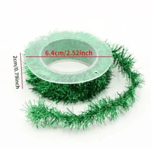 4pcs 1.5m Holiday Decorative Colorful Streamers, DIY With Iron Wire Metal Wire Knitted, Party Birthday Celebration Decoration Ribbons, Halloween Christmas Decor Tapes, Gift Wrapping Ribbons
