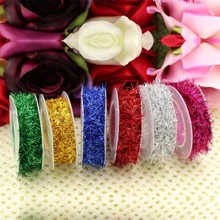 4pcs 1.5m Holiday Decorative Colorful Streamers, DIY With Iron Wire Metal Wire Knitted, Party Birthday Celebration Decoration Ribbons, Halloween Christmas Decor Tapes, Gift Wrapping Ribbons