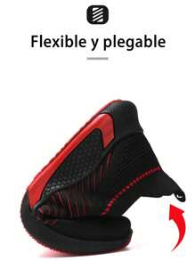 Solid color puntiagudo dedo del pie de moda con cordones pareja zapatos de tenis,Casual Mesh Transpirable Ligero Antideslizante Zapatos deportivos para hombre,Adecuado para correr, ropa de diario, fitness, tenis - Negro - Ver 5