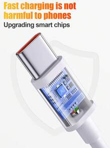 升级版 6A Lightning 快速充电 Type-C 线缆，Android 智能快速充电芯片，自动电流自适应，快速充电而不损坏您的设备；二合一充电和数据传输，内置电阻，全程温度控制，防止过热并更好地保护您的设备；高强度 TPE 材质，防断裂、抗弯曲；兼容华为手机/平板电脑和其他 Type-C 设备。兼容 16、16 Pro Max、15、15 Plus、15 Pro、15 Pro Max，兼容小米，兼容 OnePlus Type C Nan