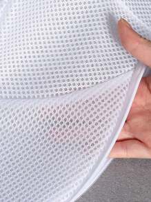 1 件防变形洗衣帽洗漱袋，洗衣机专用帽子护理袋保护器，棒球帽洗衣机专用帽子清洗袋，学校收纳袋，教师收纳袋，抽屉衣柜收纳袋，壁橱收纳袋，绗缝袋，床底收纳盒，隔层衣服收纳袋，家庭卧室收纳袋，储物箱，洗衣篮，洗衣袋，洗衣机洗衣袋，浴室宿舍旅行，用于脏衣服和干净衣服，胸罩 - 白色 - 查看 6