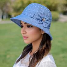 女士優雅漏斗帽，時尚戶外旅行帽，獨特迷人 - 彩色 - 查看 5