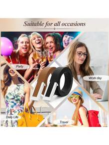 1 件女士腰带 腰带 连衣裙 牛仔裤 腰带 带金扣 腰带 适合日常穿着 夏季、学校秋季、秋季、万圣节