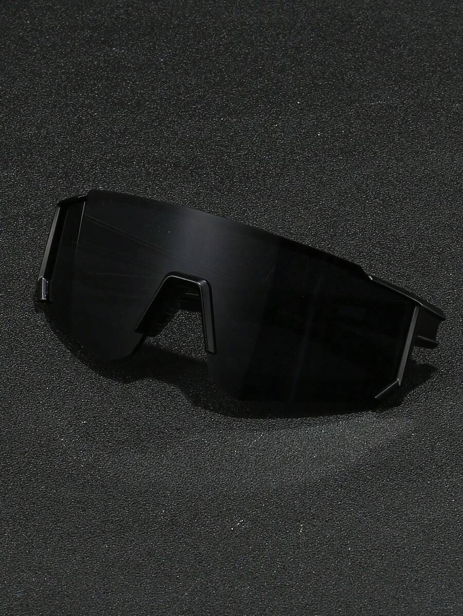 1 件男士塑料运动装饰时尚眼镜，适合日常佩戴、拍照、街头漫步、骑自行车、滑雪等体育活动。休闲太阳镜配饰沙滩配饰眼镜太阳镜舒适休闲装户外骑行眼镜适合夏季海滩度假、户外、旅行 - 灰色 - 查看 1