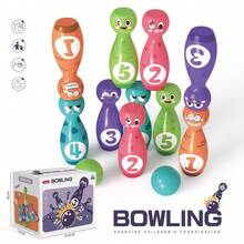 Children Bowling Toy Set, Indoor Large Size For Toddlers And Preschoolers, Parent-Child Sports Toy - Purple - View 2