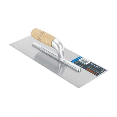 Llana mini canto recto 8", 6 remaches, mgo de madera, Truper