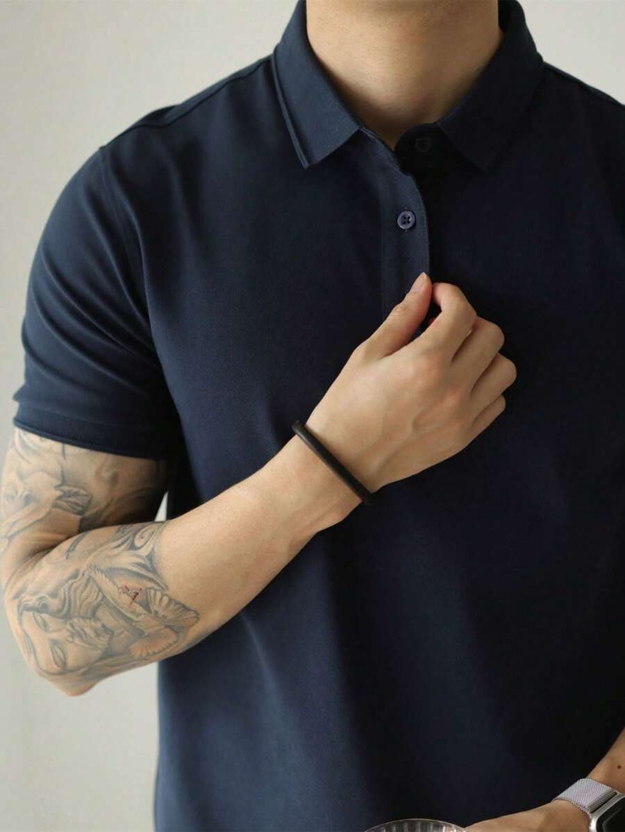 Men Polo Shirts - Azul Marino - Ver 1