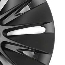 4PCS Wheel Covers For 2020-2023 Tesla Y 19-Inch ABS Hubcap Rim Protectors Whirlwind-Shaped Wheel Trim Covers By IKON MOTORSPORTS. - Gaya V5 - Hitam Matte - View 9
