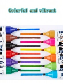 Pop Marker Pen, Refillable, Advertising Pen, Student Poster Pen, Signature Pen, Doodle Mark Pen. Suitable For Poster Design, Interior Design, Architectural Design. Random Packaging. - Multicolor - View 7