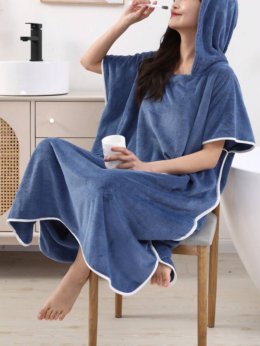 一件式女士无袖浴袍夏季婚礼家居浴室装饰返校季 - 寶藍色 - 查看 1