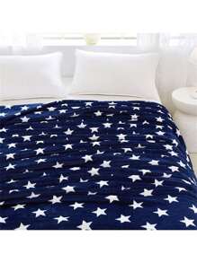1 Pieza Manta De Cama De Franela Para Uso Doméstico 190*210cm - Azul - Ver 5