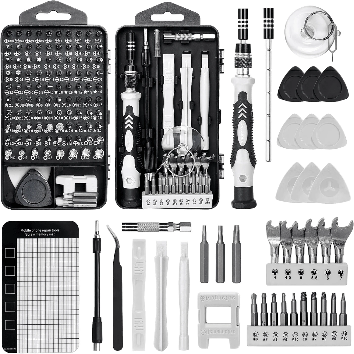 138 In 1 Precision Screwdriver Set, Magnetic DIY Precision Tool Kit, Mini Precision Screwdriver Bit Set For Glasses PC Laptop Mobile Cell Phone Digital Watch - Black - View 1