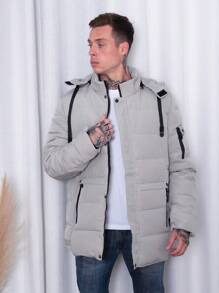Men Winter Coats - Grey - View 5