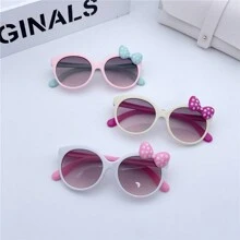 1 pieza Nuevo arco de color caramelo Gafas para niños, gafas de moda unisex para niños