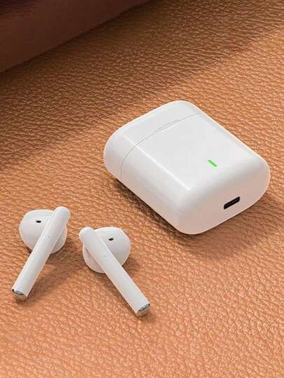 ENC Smart Noise-Proof Wireless Earbuds, Half-In-Ear Design With LED Indicator, Bluetooth 5.3 Low Power & Low Latency For Gaming, USB-C Charging, Sweatproof In-Ear Headphones, Ideal Holiday/Valentine's Day Gift, True Wireless Bluetooth Earphones With Microphone For High Definition Audio