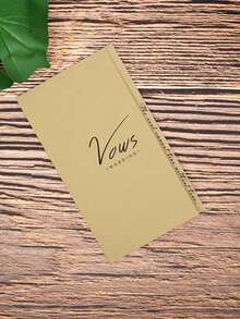 1 Pieza Tarjeta Escrita A Mano Para Votos Y Discurso De Boda - Multicolor - Ver 2