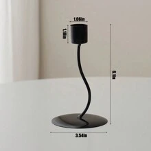 1pc Nordic Style Luxury Standing Retro Metal Candle Holder For Party, Wedding Decor, Romantic Dinner Atmosphere Set, Table Centerpiece