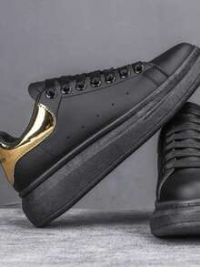 Unisex Dress Casual Tennis Shoes With Thick Sole, Very Comfortable, Lightweight Casual Shoes - 黑色 - 查看 7