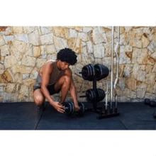 Suporte Organizador Profissional Para 4 Barras e até 300kg de anilha - Preto - Visão 4