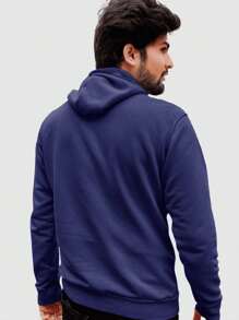 Men Hoodies - 藏蓝色 - 查看 3