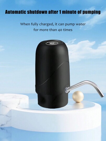 1pc PP Kendi Air Pompa USB Pengisian Otomatis Pompa Air Minum
