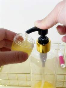1pc 500ml Refillable Shampoo Bottle, Pump Bottle For Hair Conditioner, Shower Gel & Shampoo Dispenser Set, Empty Shampoo Bottle - Clear - View 5