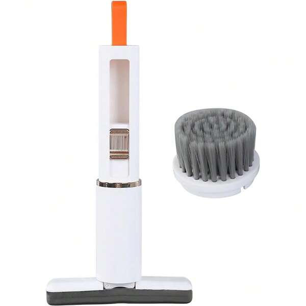 Desktop Mini Mop, 180 Extrusion Self Squeeze Mini Mop, Durable Self Squeeze Floor Mop With 2 Brush Heads, Hand Washable Mini Mop Brush, Water Absorption Cleaning Tool For Window Glass Kitchen Desktop