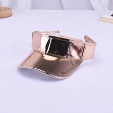 1pc Women's Laser Transparent Sun Hat Streetwear Fashion Baseball Cap Summer Breathable Baseball Cap Party