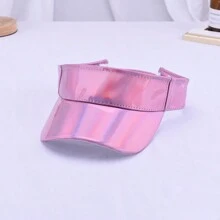 1pc Women's Laser Transparent Sun Hat Streetwear Fashion Baseball Cap Summer Breathable Baseball Cap Party